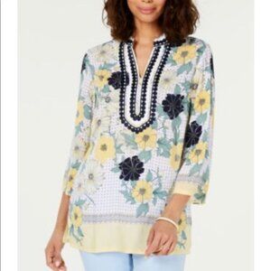 Charter Club Floral Tunic XXL NWT